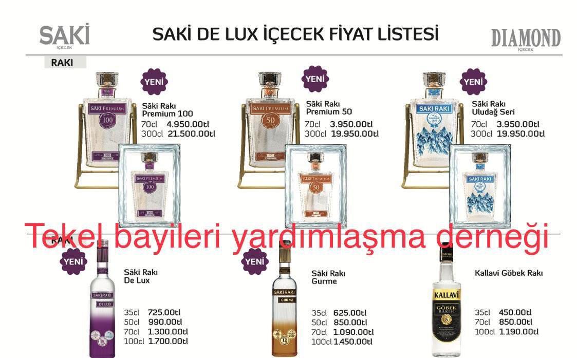 Saki Rakı Fiyatları