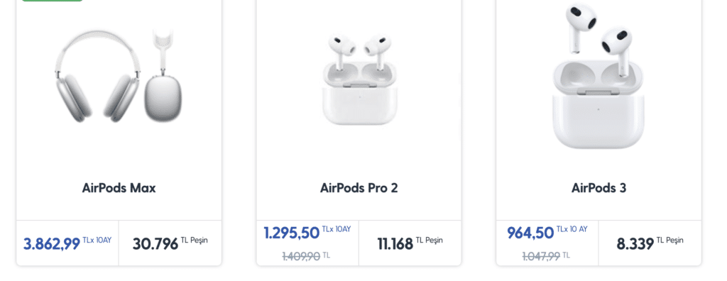 AirPods Fiyatları