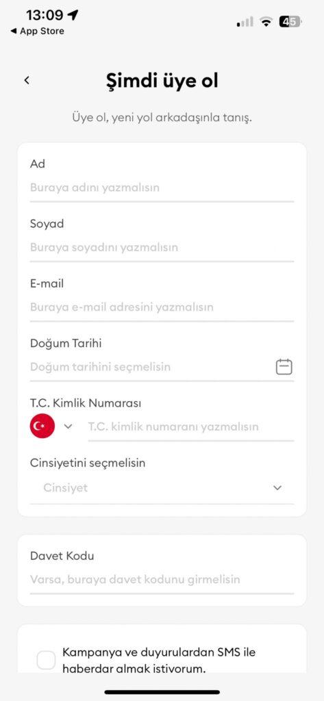 Hop Scooter Üyelik