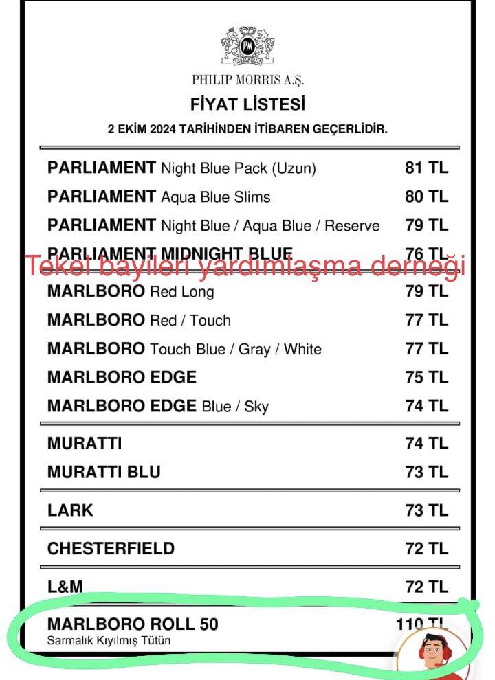 Philip Morris Sigara Fiyatları