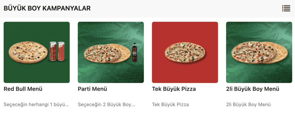 Papa John's Büyük Boy Pizza