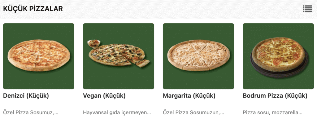 Papa John's Küçük Boy Pizza