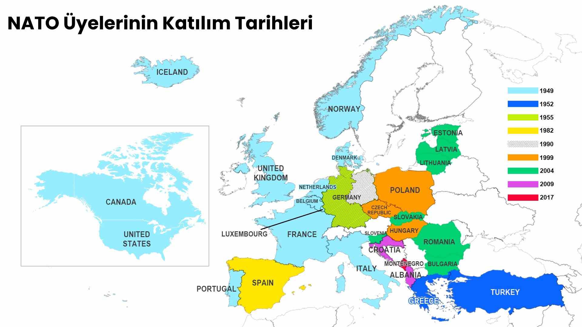 NATO Üyelerinin Katılım Tarihleri