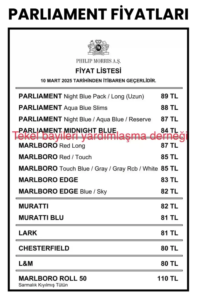 Parliament Fiyatları 2025