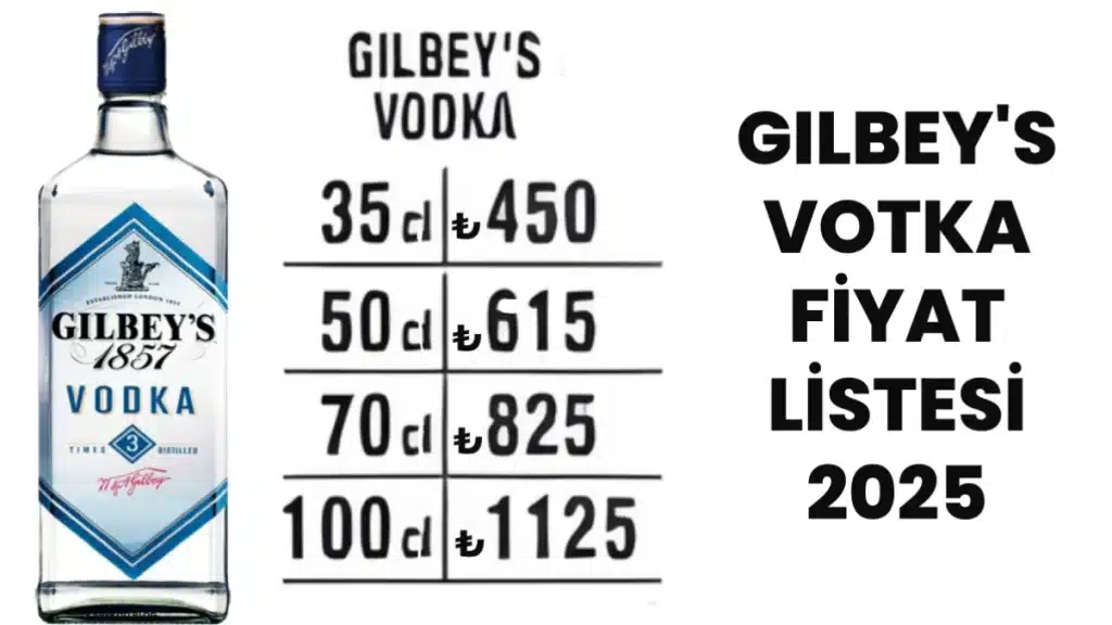 Gilbeys Votka Fiyat Listesi