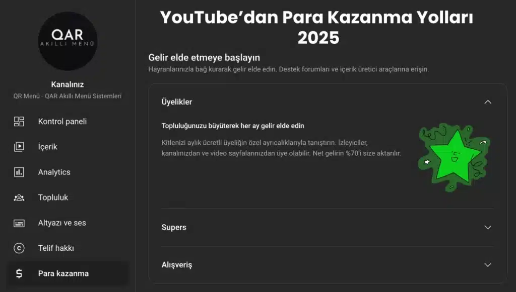 YouTube’dan Para Kazanma Yolları