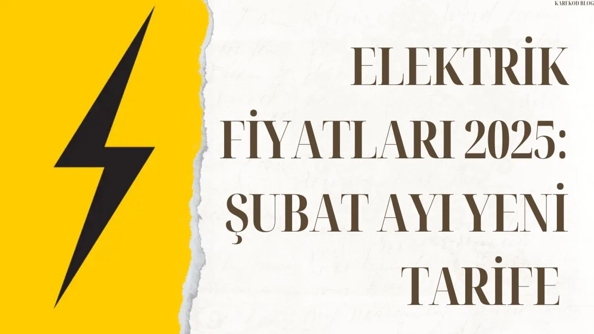 Elektrik Fiyatları 2025: Şubat Ayı Yeni Tarife Düzenlemesi