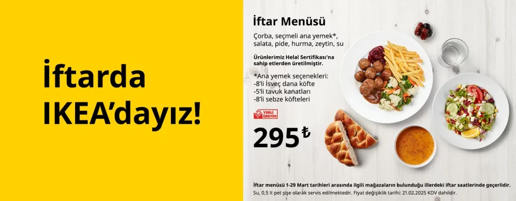 IKEA İftar Menüsü Fiyatı 2025