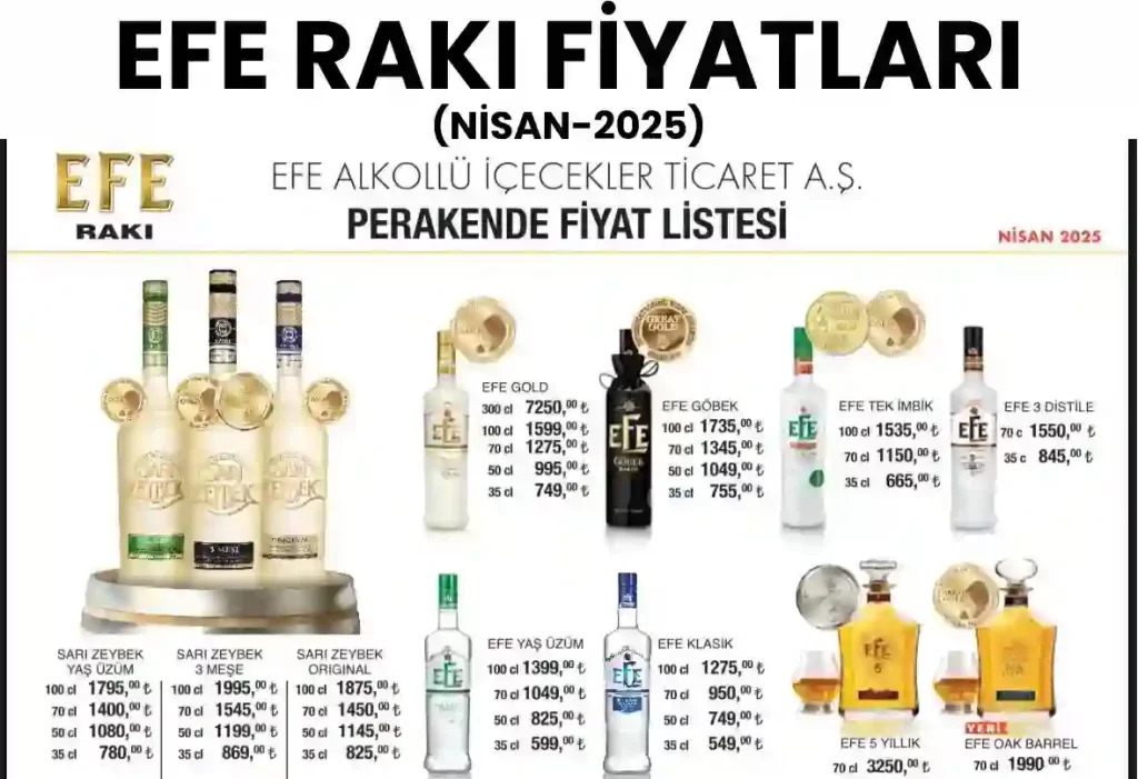 Efe Rakı Fiyatları